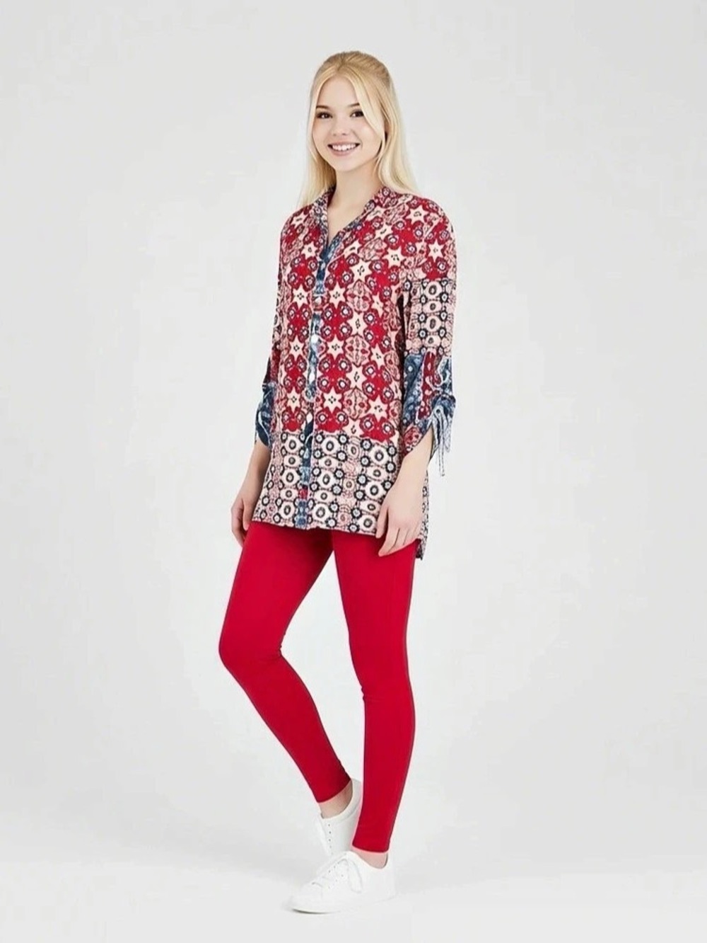 John Mark Printed Tunic Size Medium (B8)